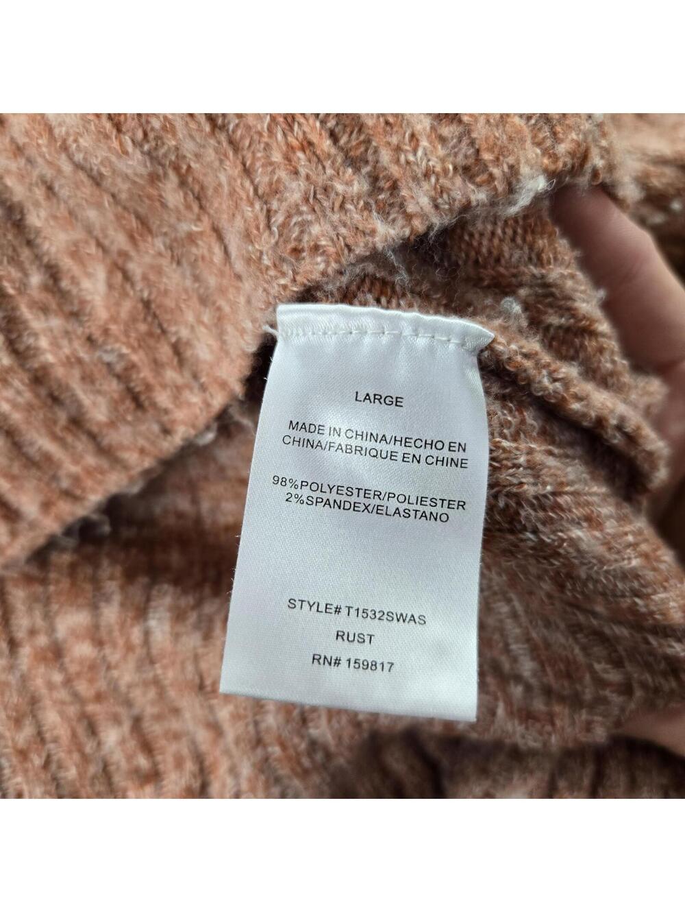 Altar’d State Rust Button Cardigan Women Large - Picture 7 of 8